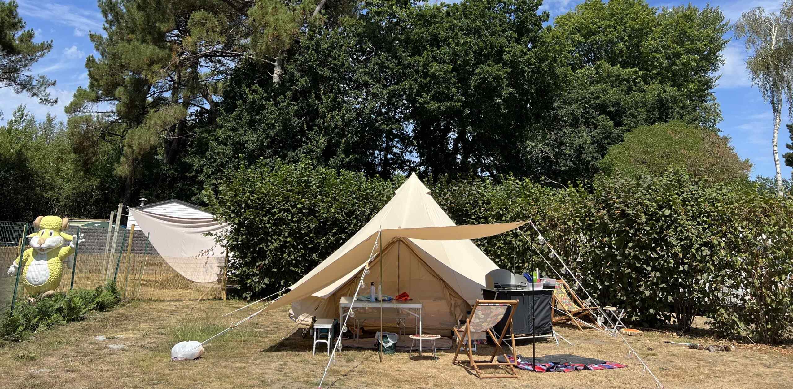 Emplacement de camping - Camping Les Bruyères de Carnac Golfe du Morbihan Bretagne sud France